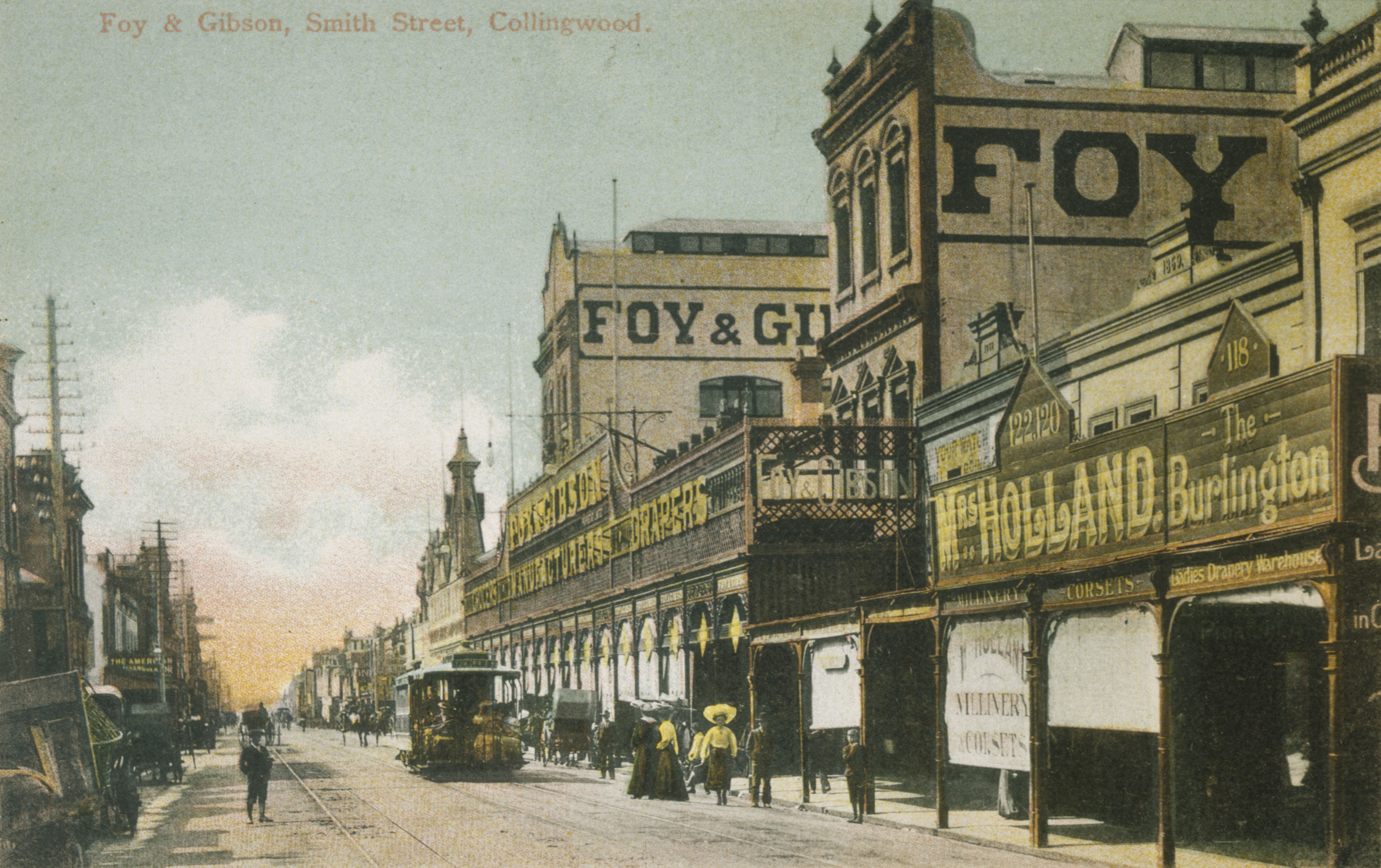 Foy & Gibson, Smith Street, Collingwood, c1906. Photographer unknown. State Library Victoria, H90.160/1012.